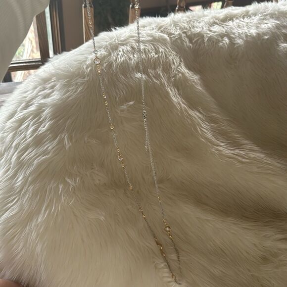 Long Gold and Silver Chain Necklace - Picture 4 of 4